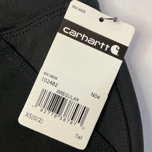 Carhartt 102482 - Women's Force® Utility Knit Pant Black size X-small Tall NWT - Picture 7 of 11